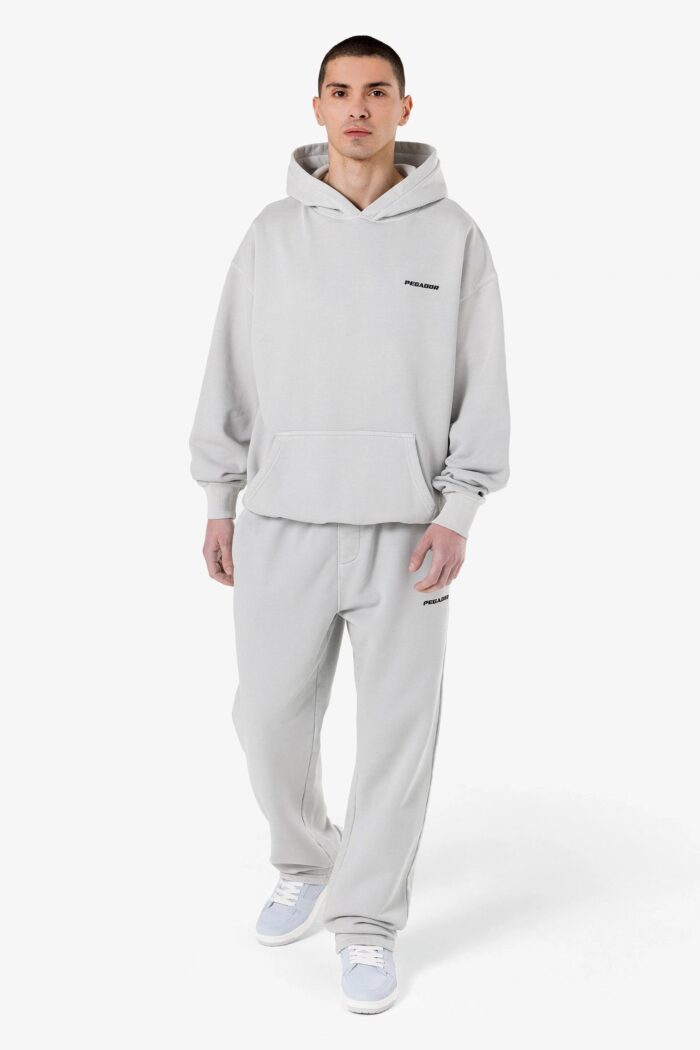 Pegador Oversized Tracksuit Light Grey Black Logo