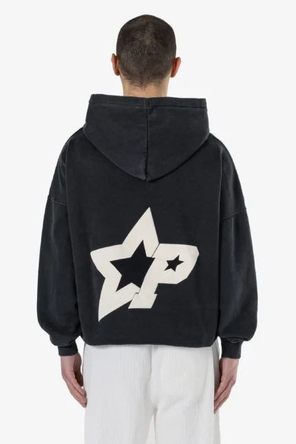 Pegador Cote Boxy Hoodie Vintage Black