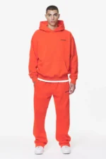 Pegador Logo Oversized Hoodie Washed Signal Red Gum